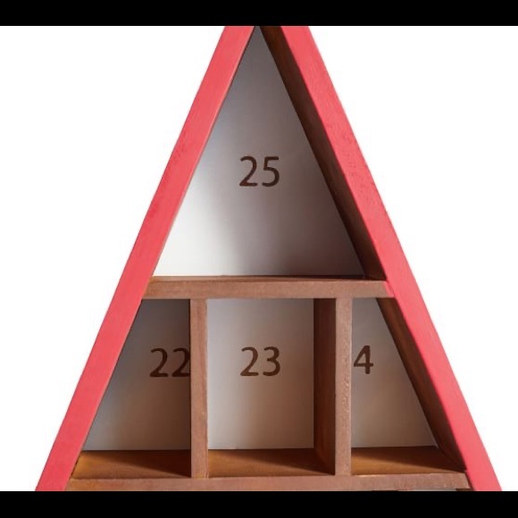 Pottery Barn Rustic and Charming Wooden Cubbied Cottage Advent Calendar - Picture 15 of 15